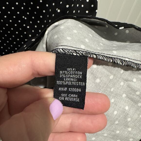 Torrid Black Polka Dot Rockabilly Retro Dress Fit Flare NEW Size 18 - Picture 6 of 7